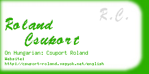 roland csuport business card